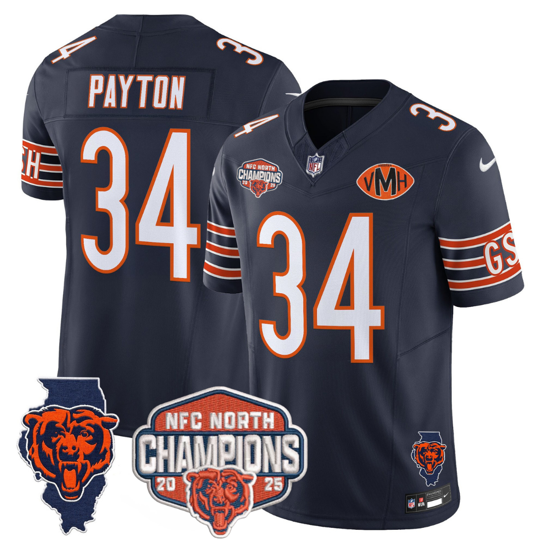 CHI 2025 NFC North Champions Patch Jersey V2