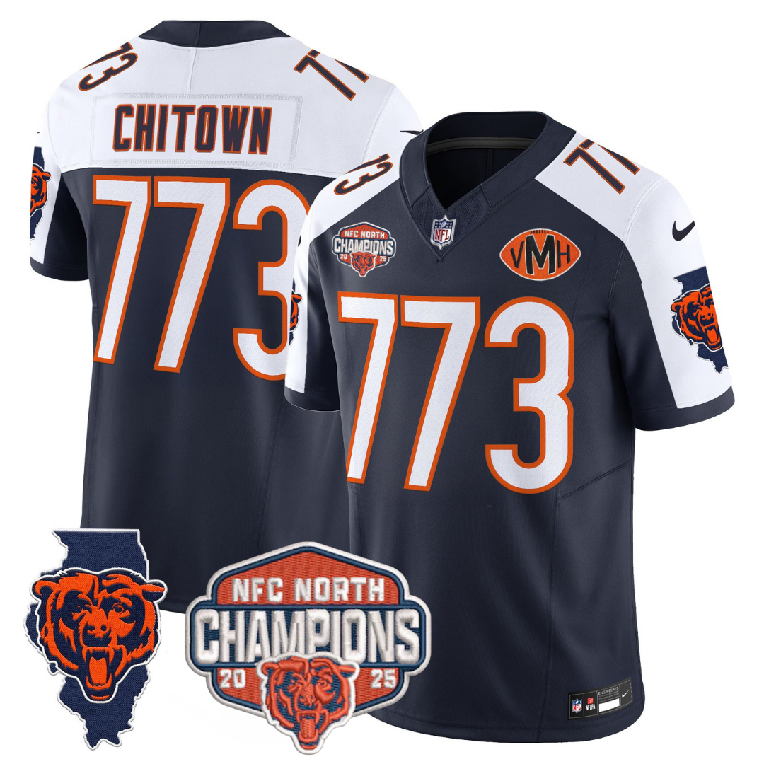 CHI 2025 NFC North Champions Patch Jersey V2