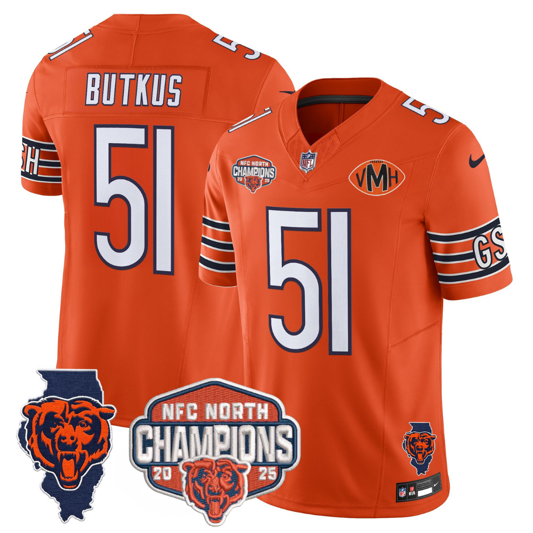 CHI 2025 NFC North Champions Patch Jersey V2