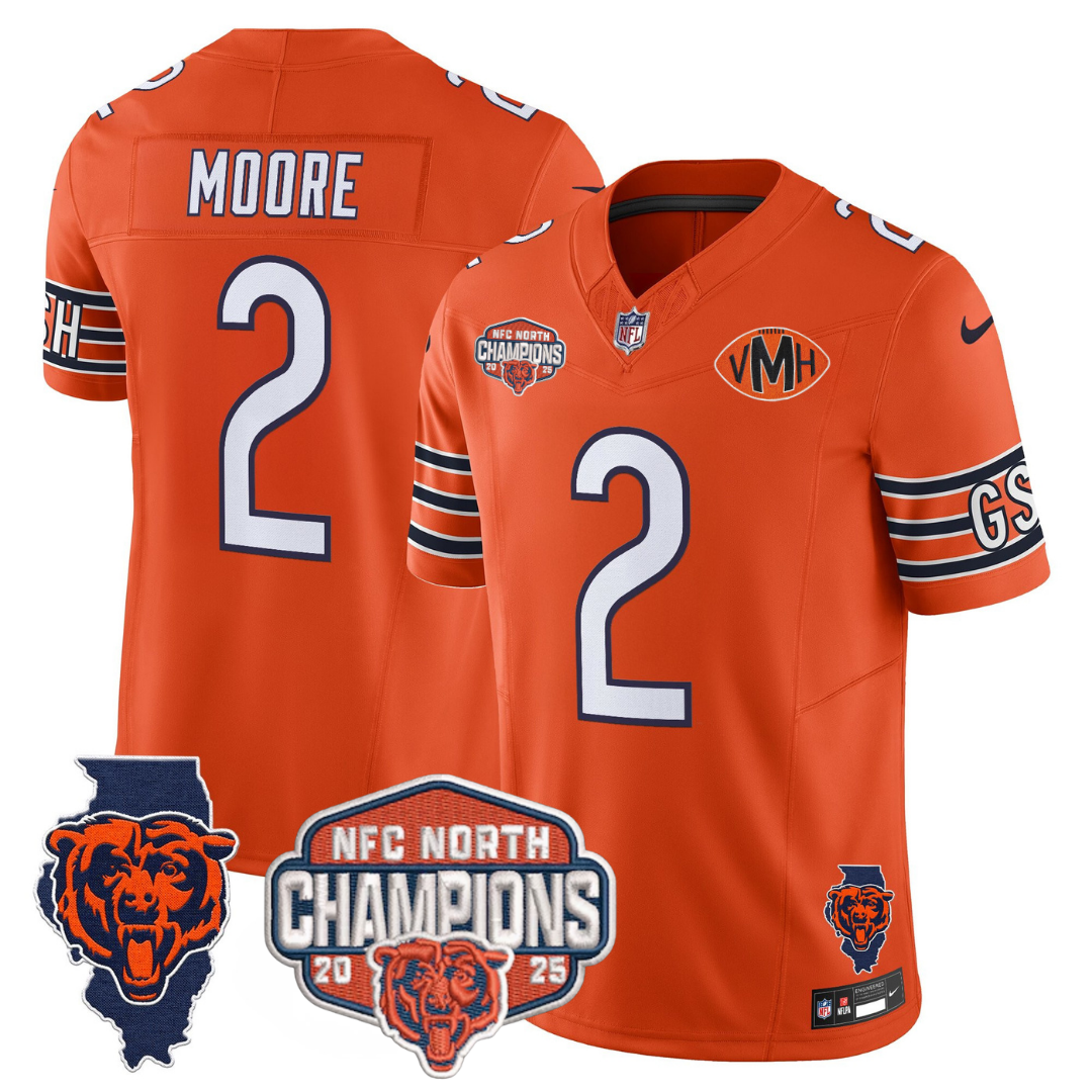 CHI 2025 NFC North Champions Patch Jersey V2