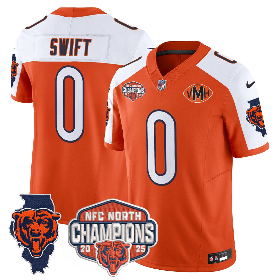 CHI 2025 NFC North Champions Patch Jersey V2