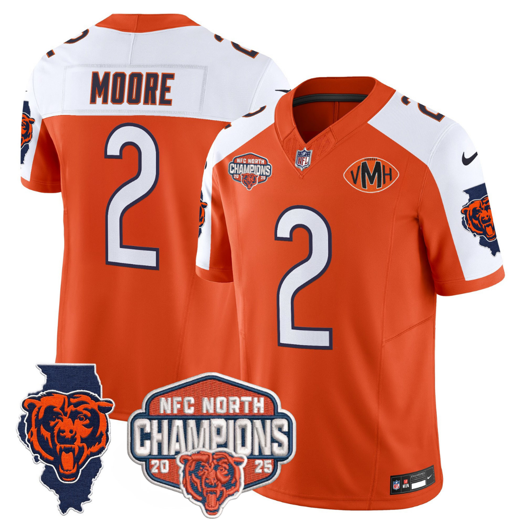 CHI 2025 NFC North Champions Patch Jersey V2