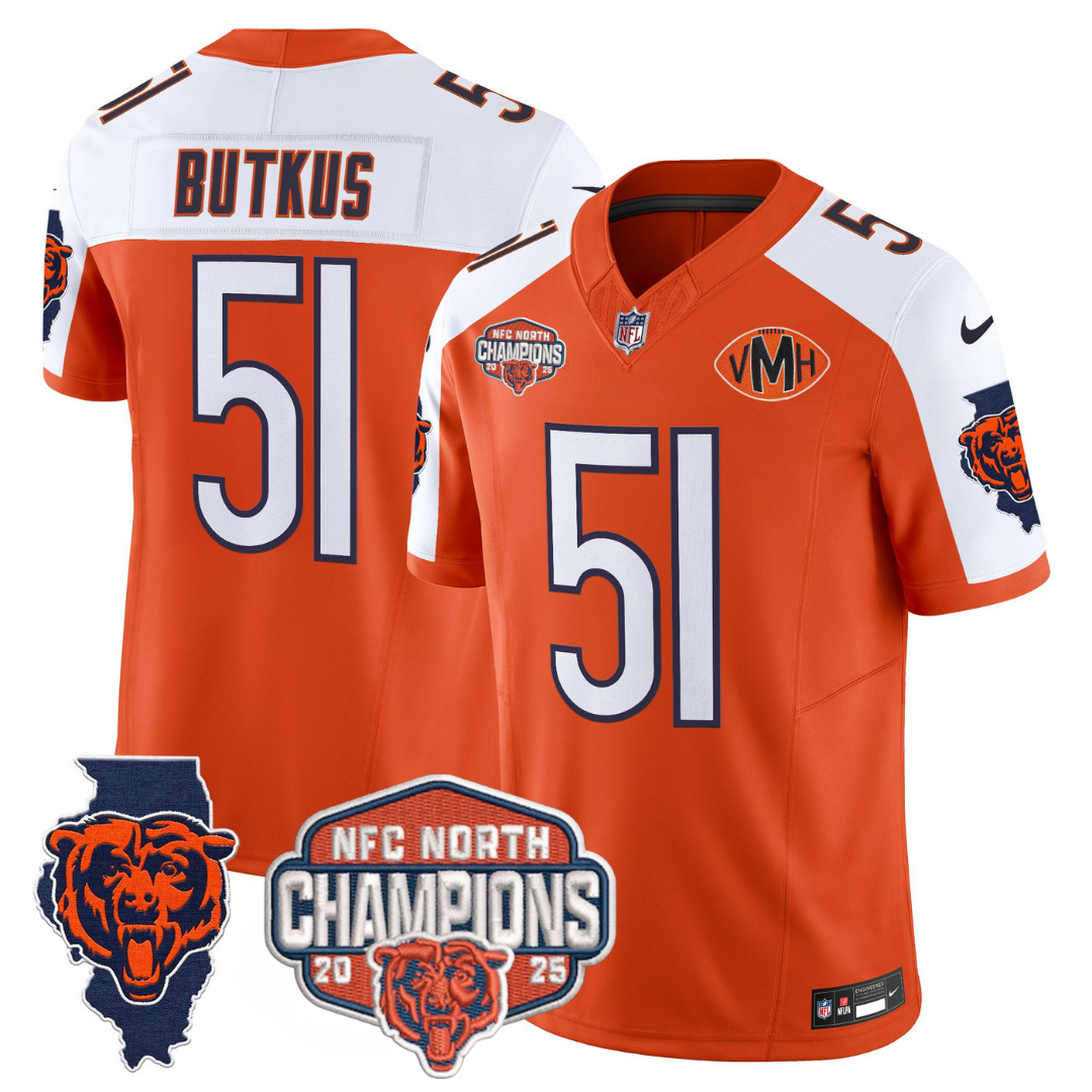 CHI 2025 NFC North Champions Patch Jersey V2