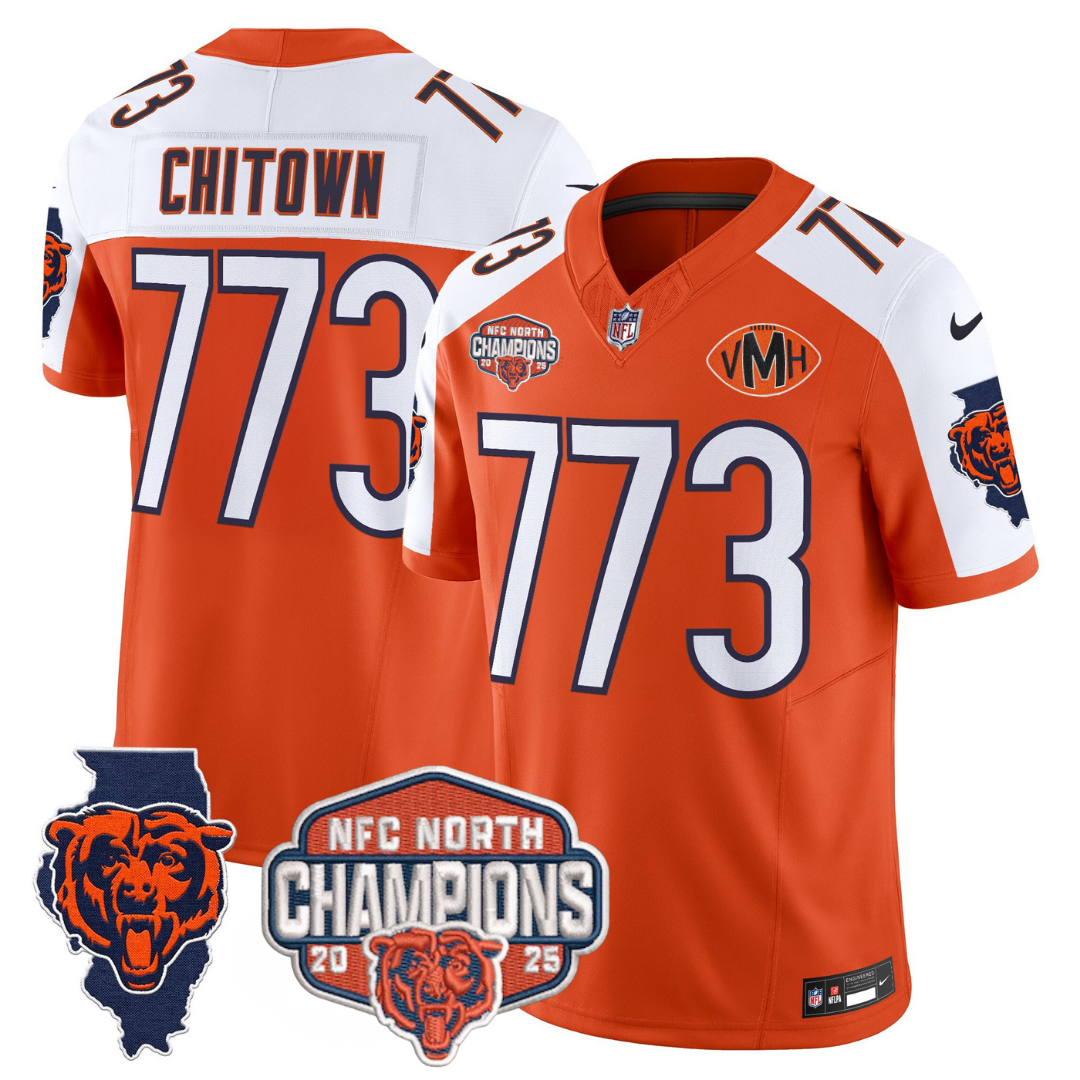 CHI 2025 NFC North Champions Patch Jersey V2