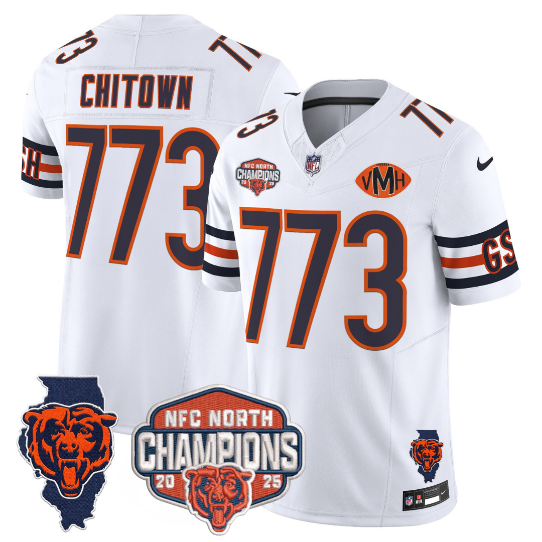 CHI 2025 NFC North Champions Patch Jersey V2