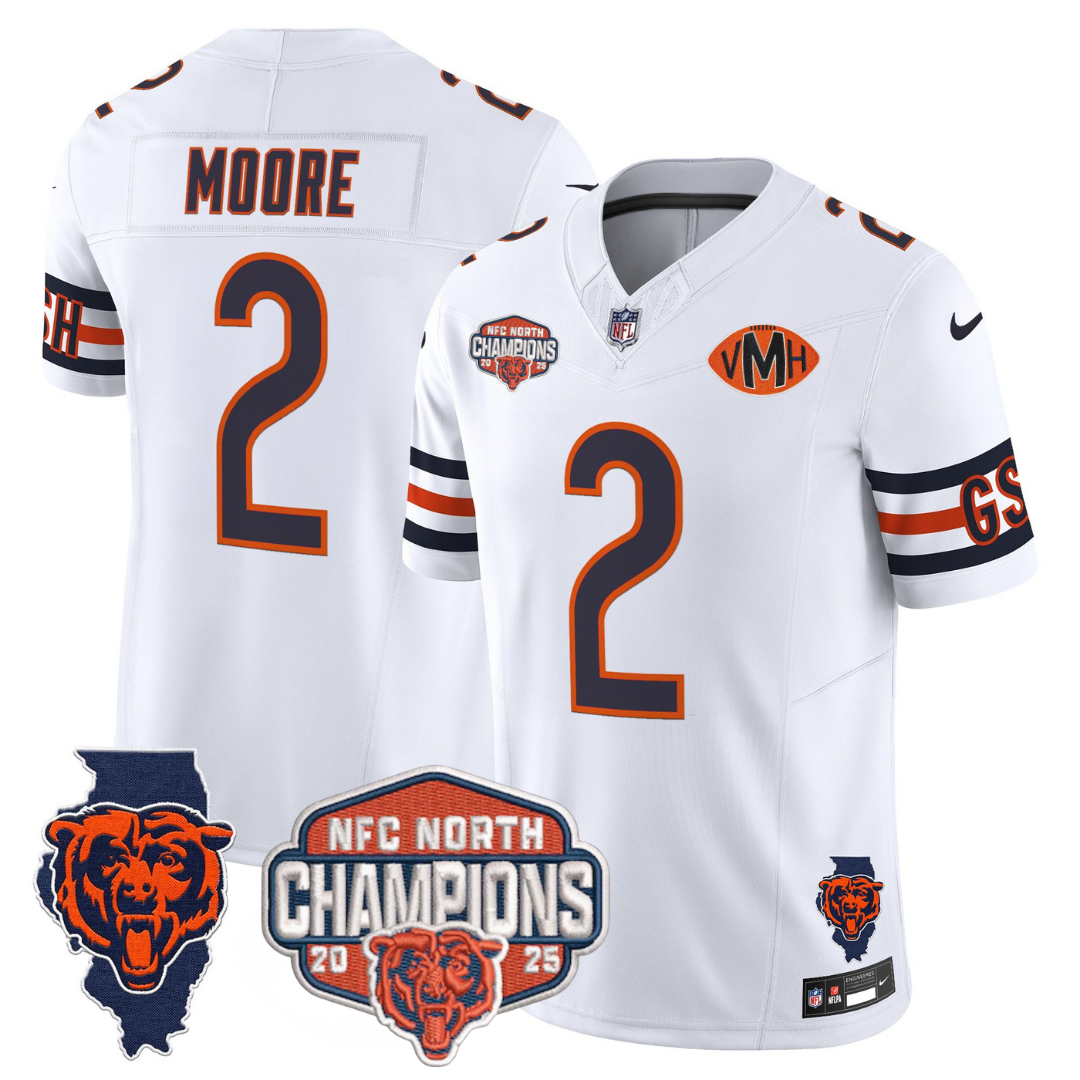 CHI 2025 NFC North Champions Patch Jersey V2