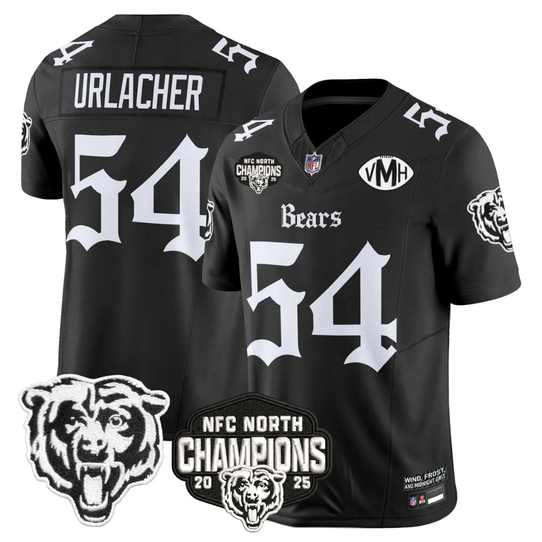 CHI 'Gothic Midway Legacy' NFC North Champions Patch Vapor Limited Jersey