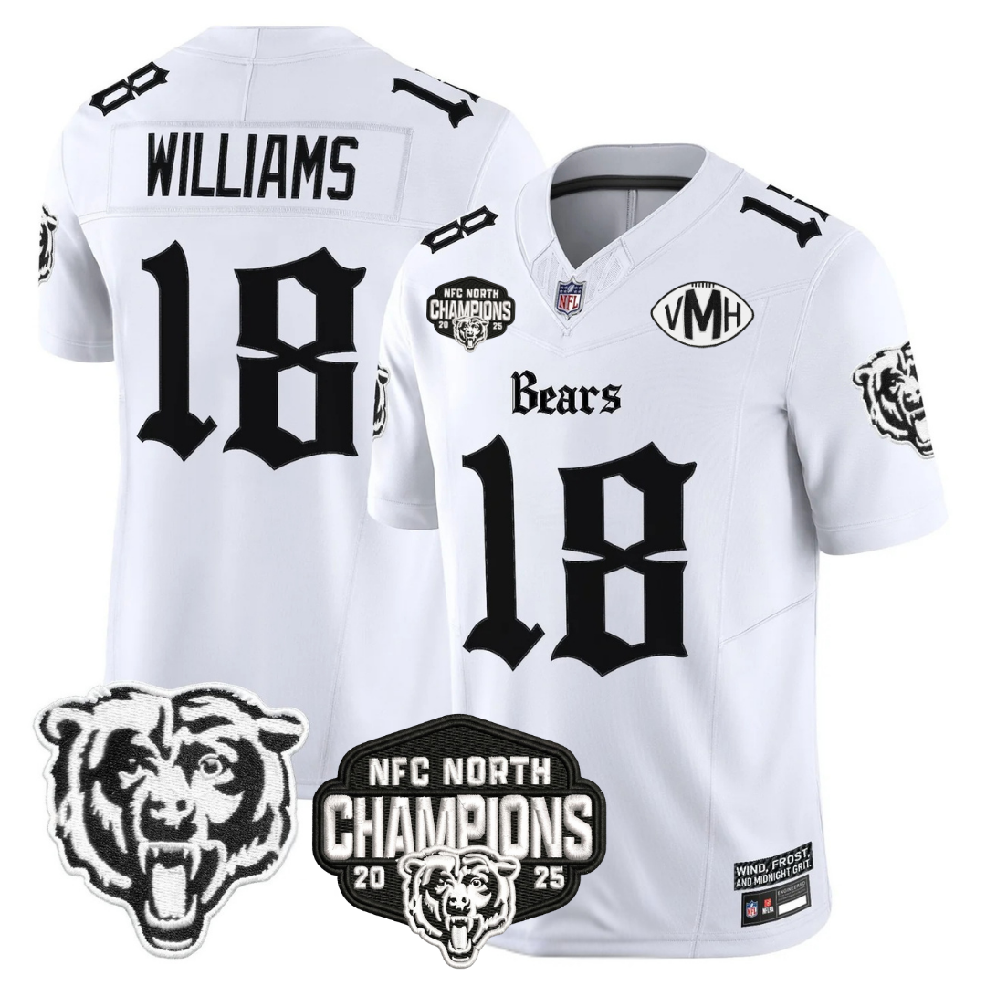 CHI 'Gothic Midway Legacy' NFC North Champions Patch Vapor Limited Jersey