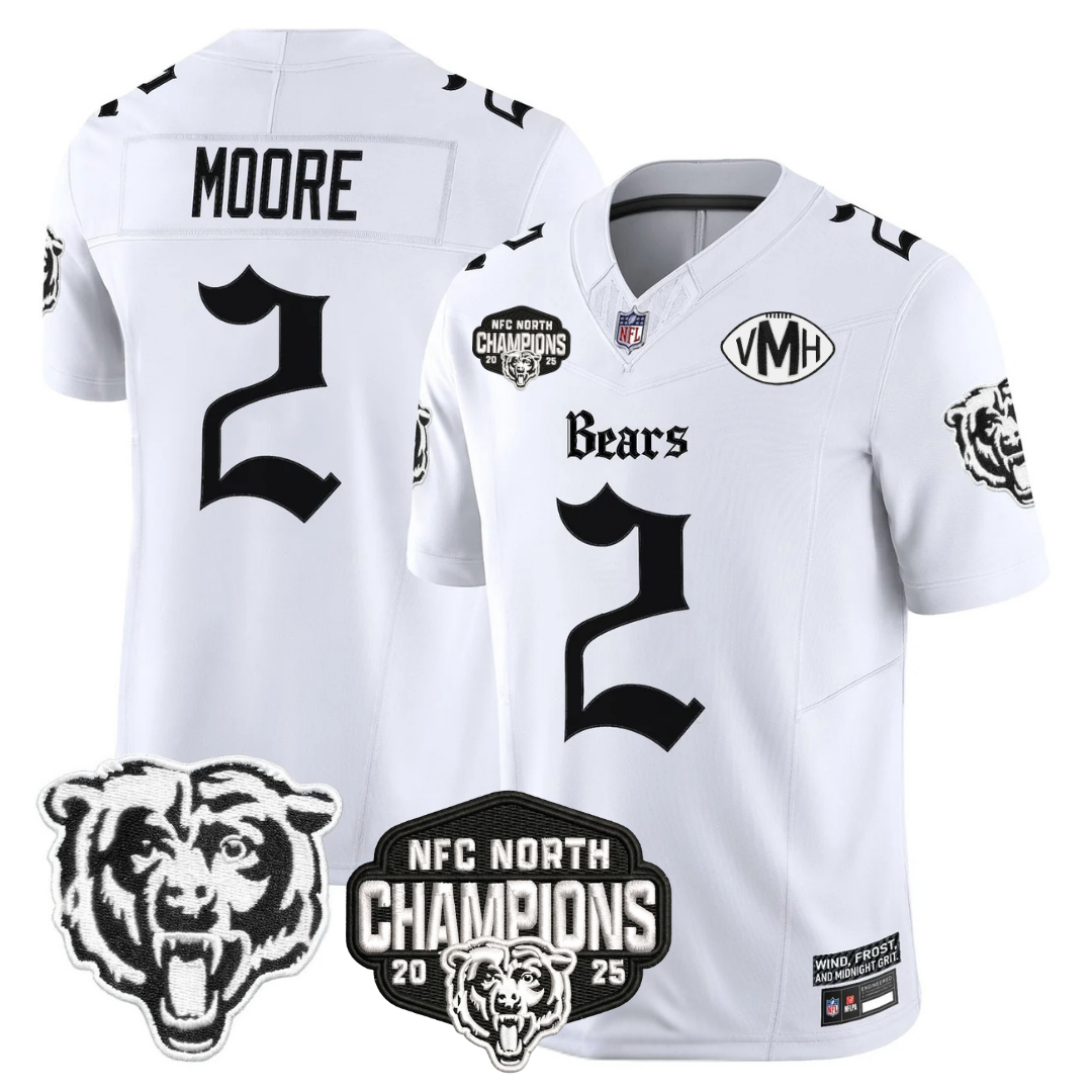 CHI 'Gothic Midway Legacy' NFC North Champions Patch Vapor Limited Jersey