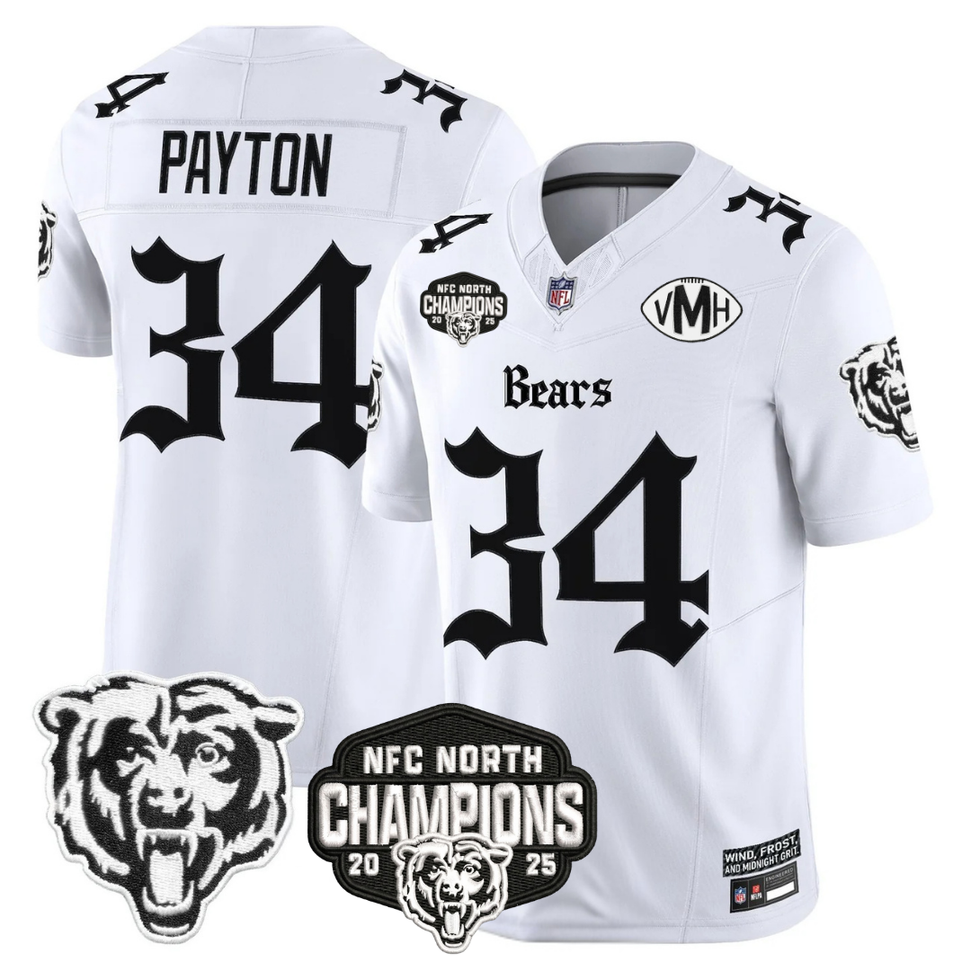 CHI 'Gothic Midway Legacy' NFC North Champions Patch Vapor Limited Jersey