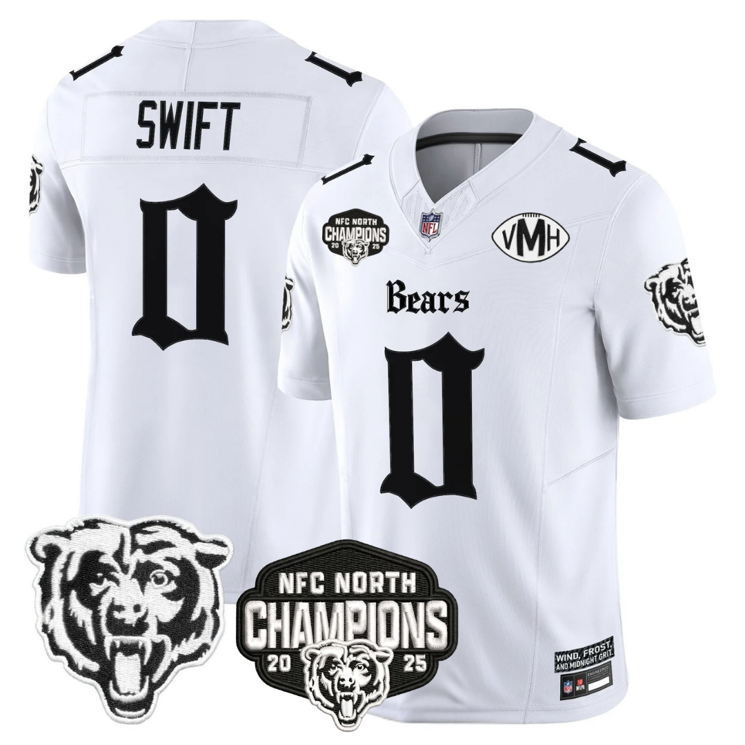 CHI 'Gothic Midway Legacy' NFC North Champions Patch Vapor Limited Jersey