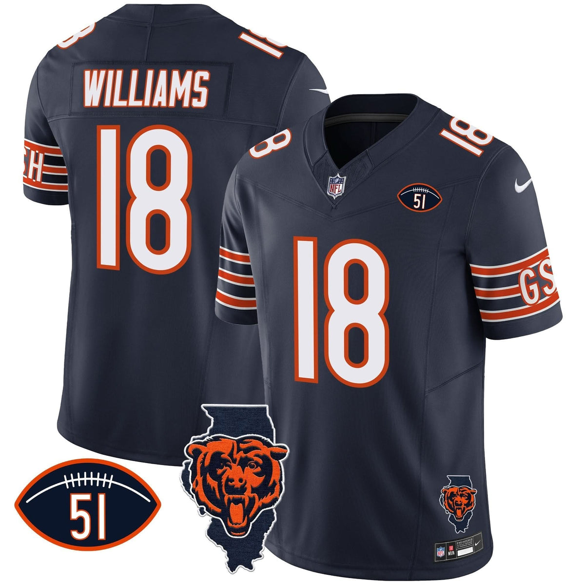CHI Illinois Patch Vapor Jersey