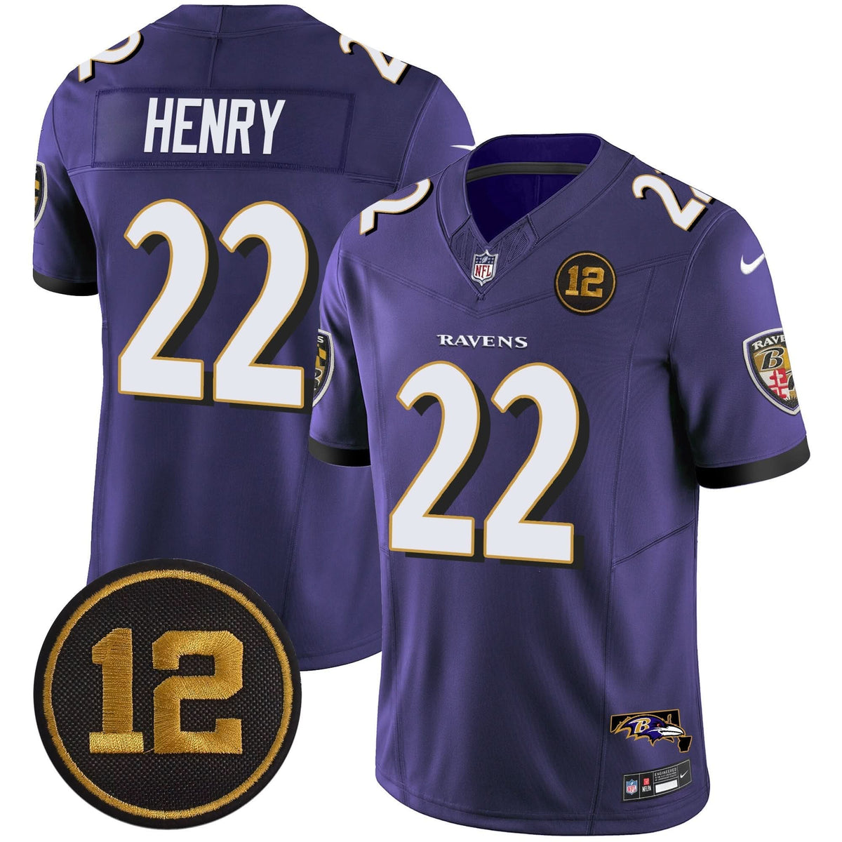 BAL Jacoby Jones Patch Vapor Limited Jersey