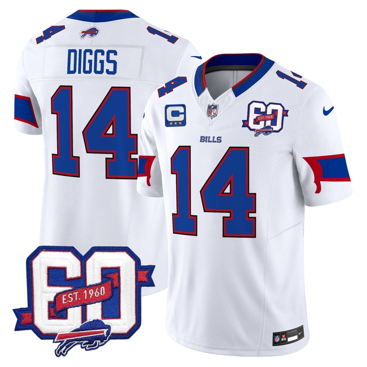 BUF 60th Anniversary Patch Vapor Limited Jersey