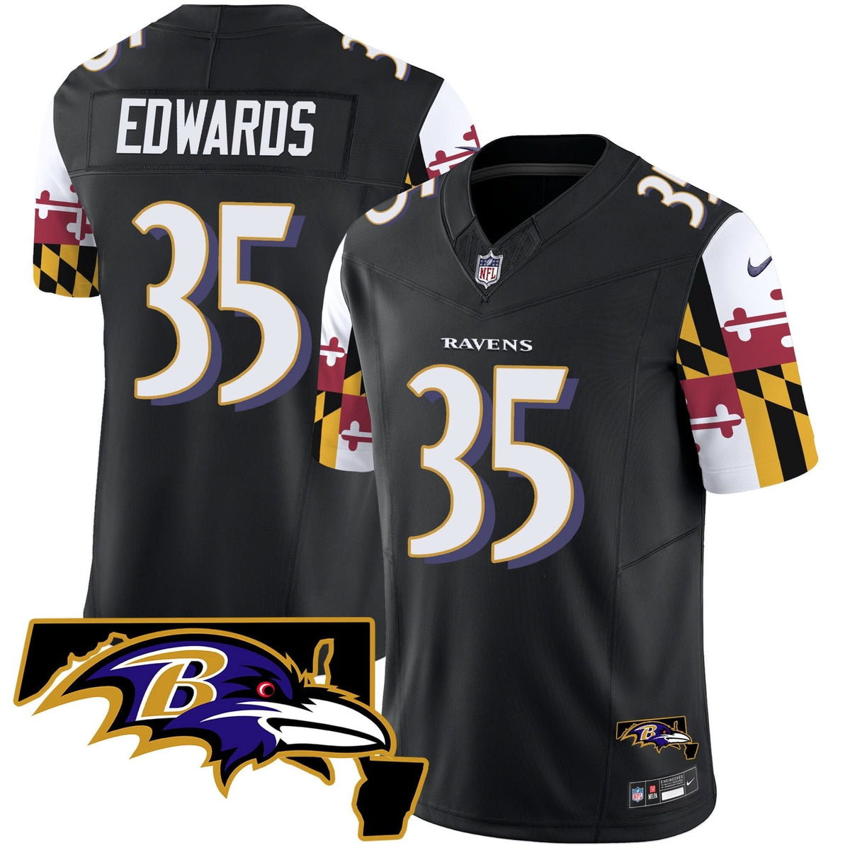 BAL Maryland Flag Vapor Limited Jersey V2