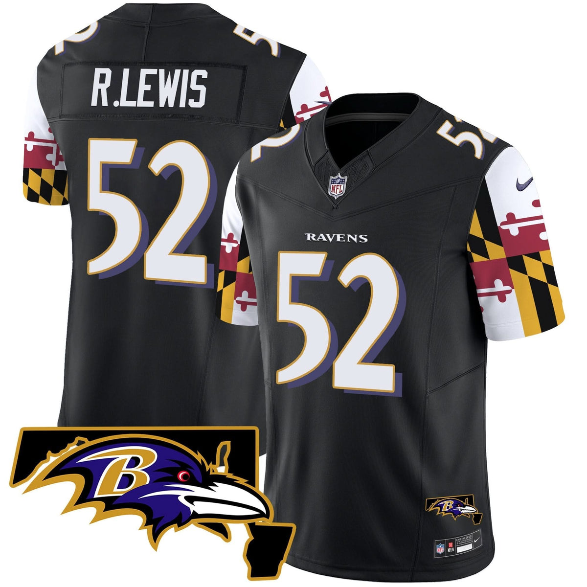 BAL Maryland Flag Vapor Limited Jersey V2