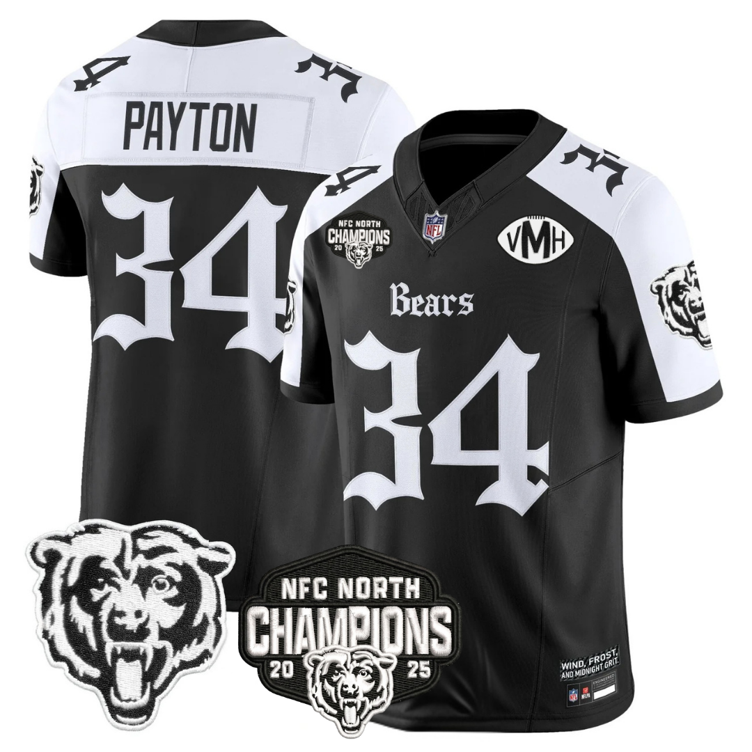 CHI 'Gothic Midway Legacy' NFC North Champions Patch Vapor Limited Jersey