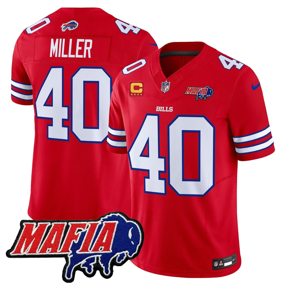 BB 2024 BUF Mafia Patch Vapor Limited Jersey
