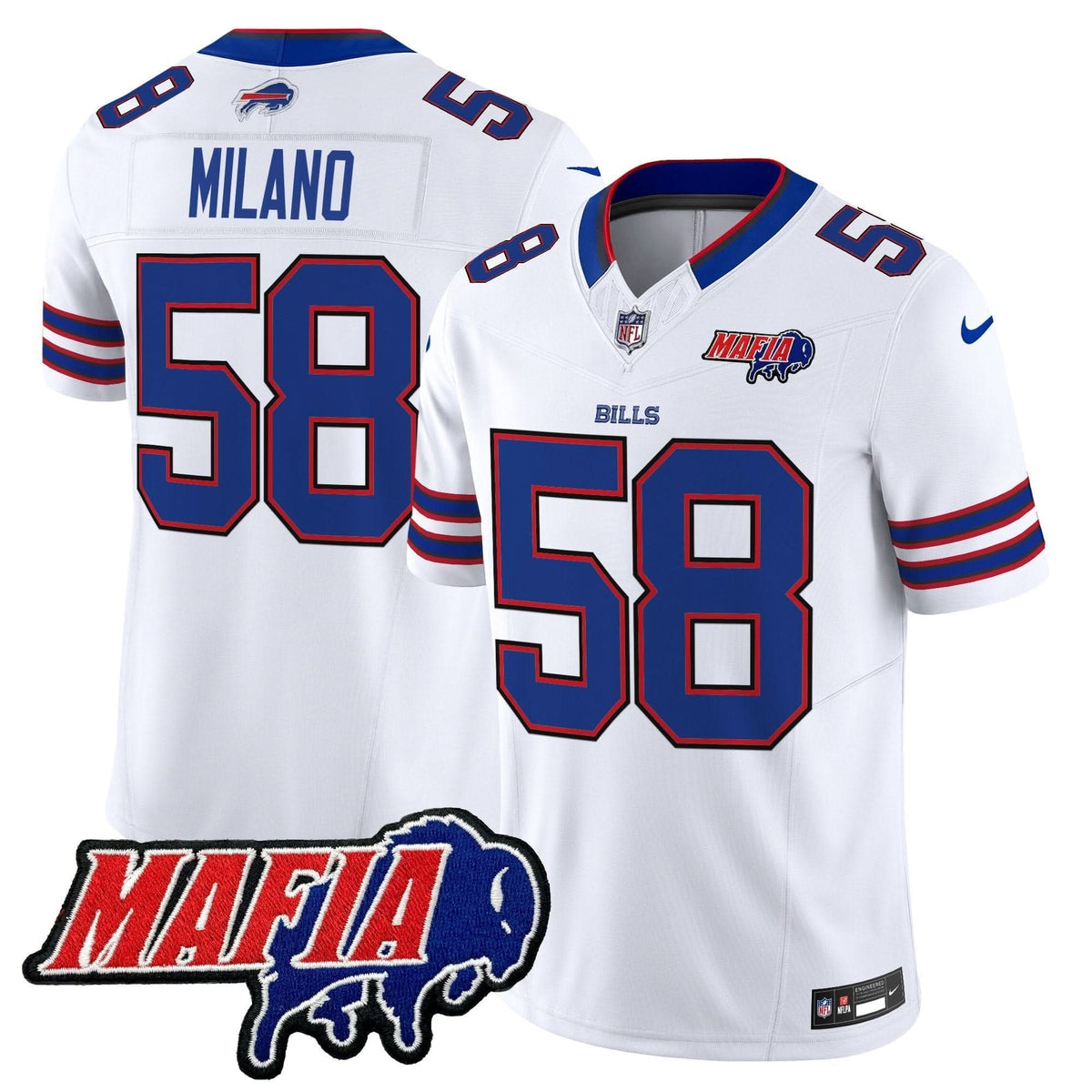 BB 2024 BUF Mafia Patch Vapor Limited Jersey