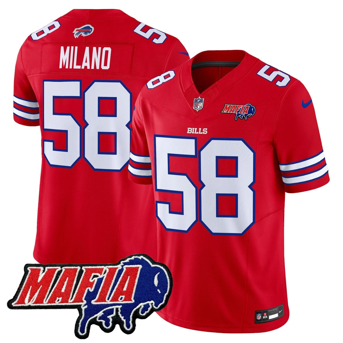 BB 2024 BUF Mafia Patch Vapor Limited Jersey