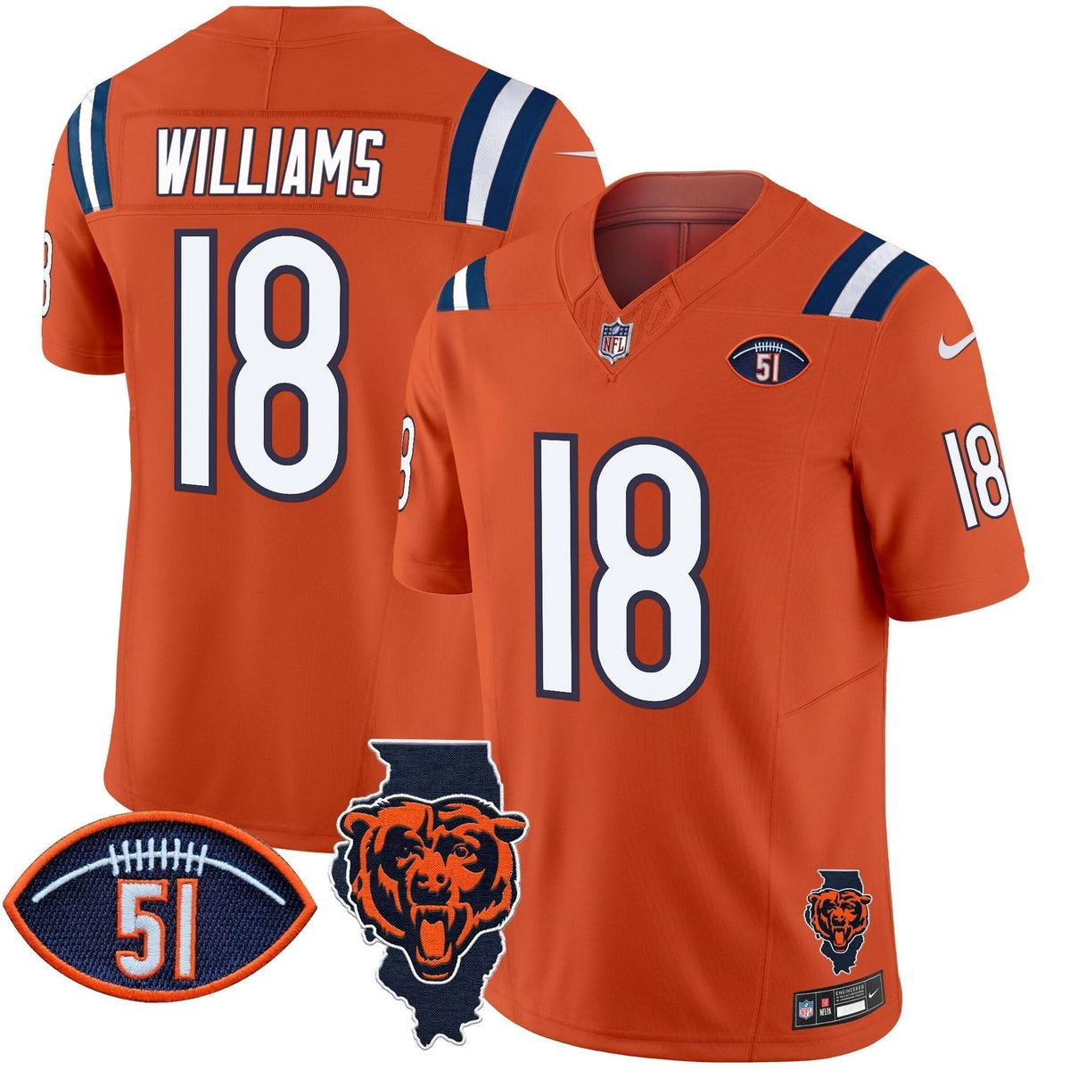 CHI Illinois Patch Vapor Limited Jersey V2