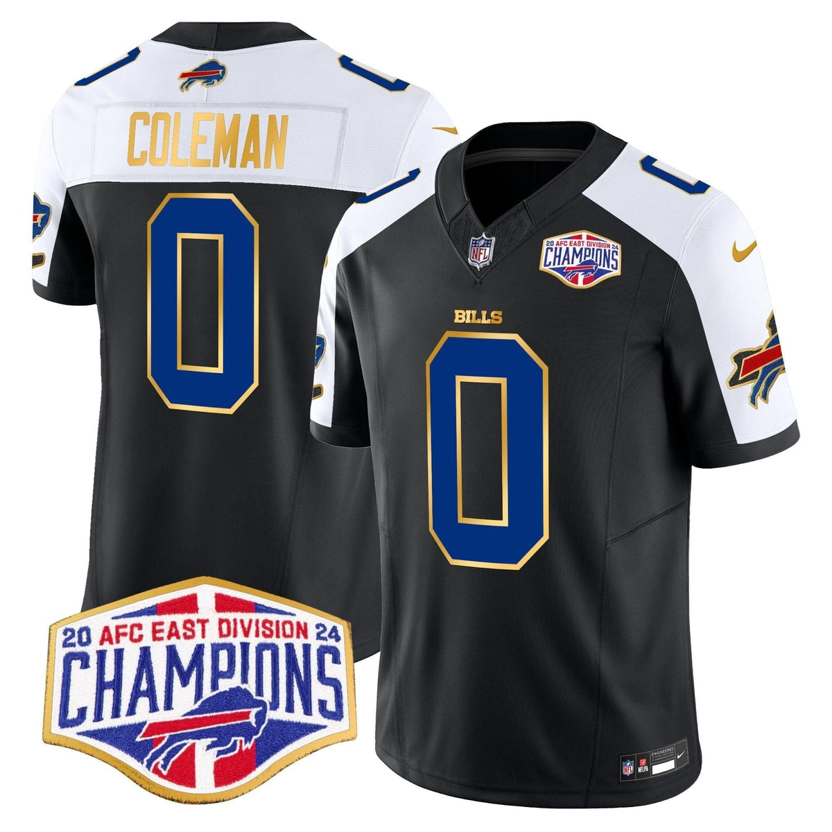 BUF 2024 AFC East Division Champions Gold Trim Vapor Limited Jersey