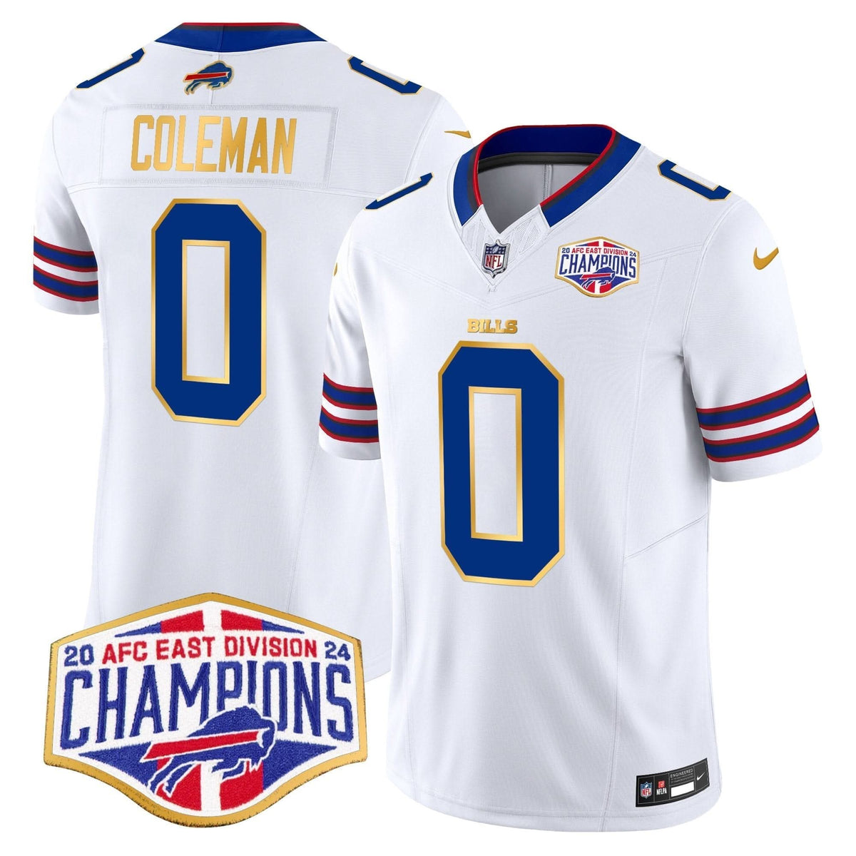 BUF 2024 AFC East Division Champions Gold Trim Vapor Limited Jersey