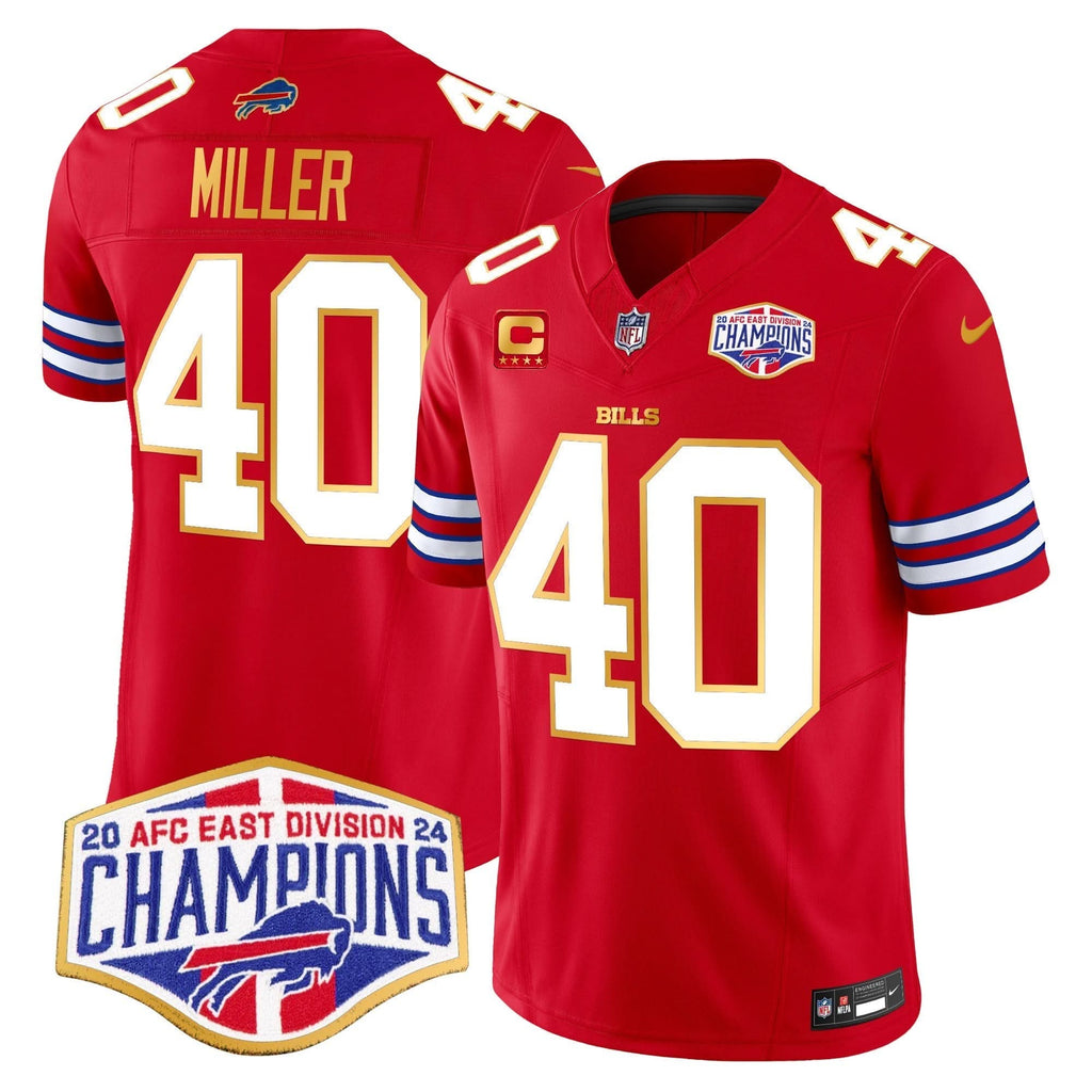 BUF 2024 AFC East Division Champions Gold Trim Vapor Limited Jersey
