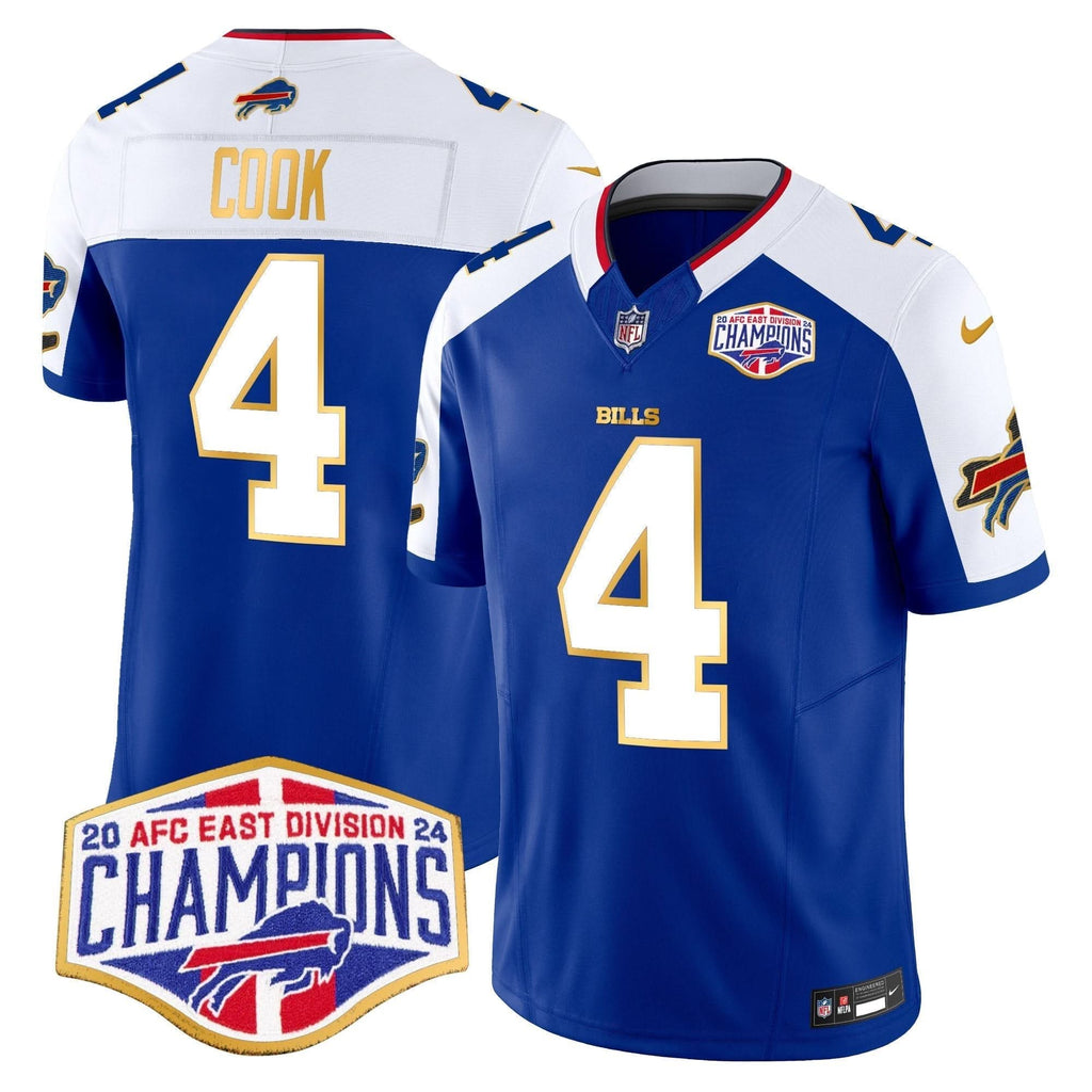 BUF 2024 AFC East Division Champions Gold Trim Vapor Limited Jersey
