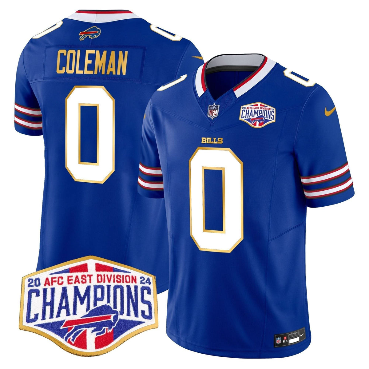 BUF 2024 AFC East Division Champions Gold Trim Vapor Limited Jersey