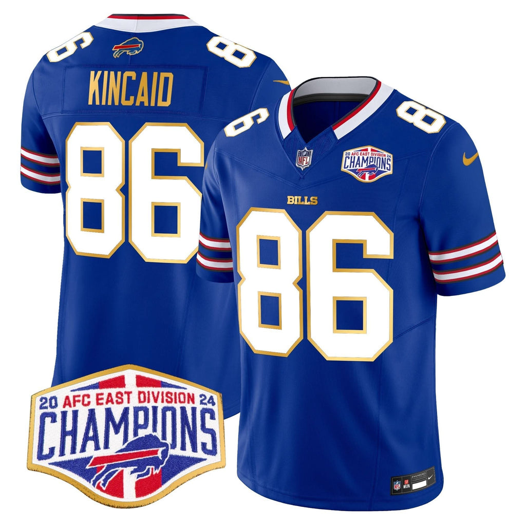 BUF 2024 AFC East Division Champions Gold Trim Vapor Limited Jersey