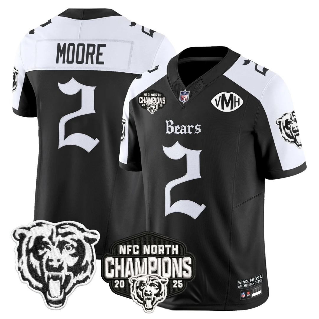 CHI 'Gothic Midway Legacy' NFC North Champions Patch Vapor Limited Jersey