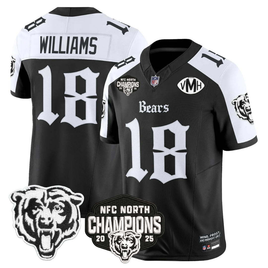 CHI 'Gothic Midway Legacy' NFC North Champions Patch Vapor Limited Jersey