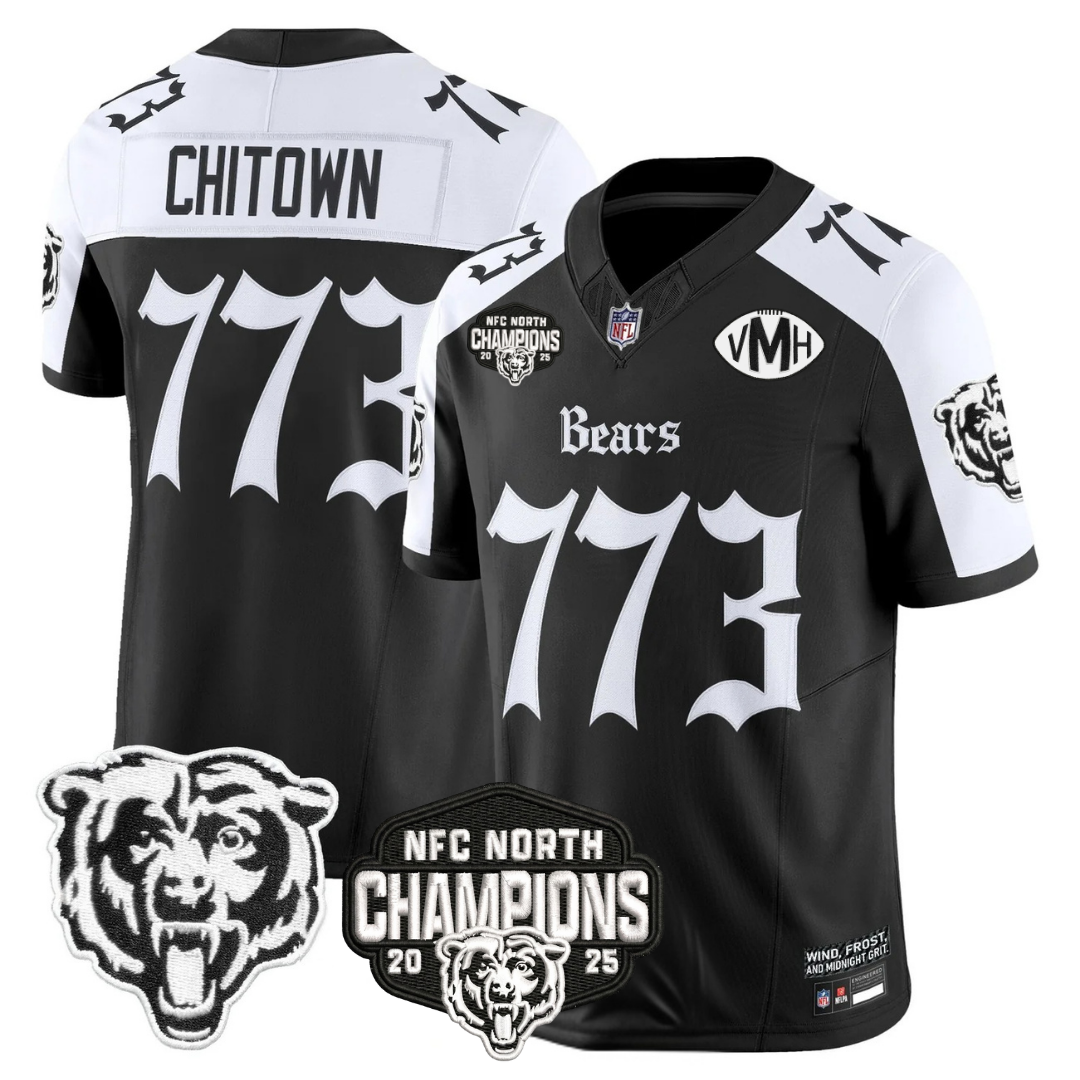CHI 'Gothic Midway Legacy' NFC North Champions Patch Vapor Limited Jersey