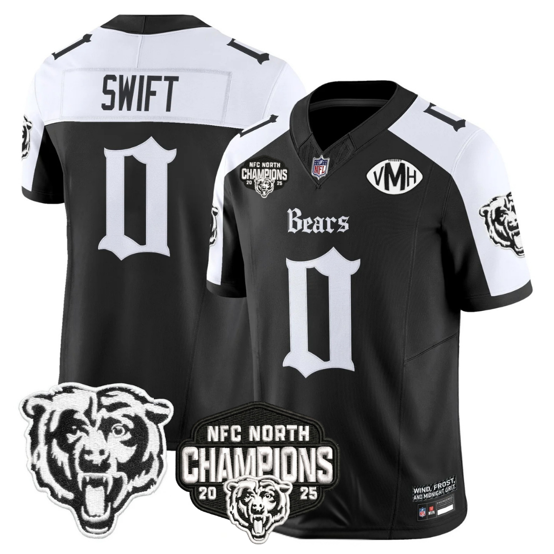 CHI 'Gothic Midway Legacy' NFC North Champions Patch Vapor Limited Jersey