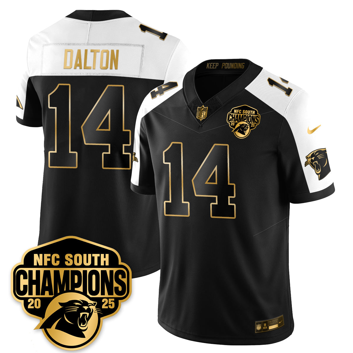 CAR NFC South Division Champions Vapor Limited Gold Jersey