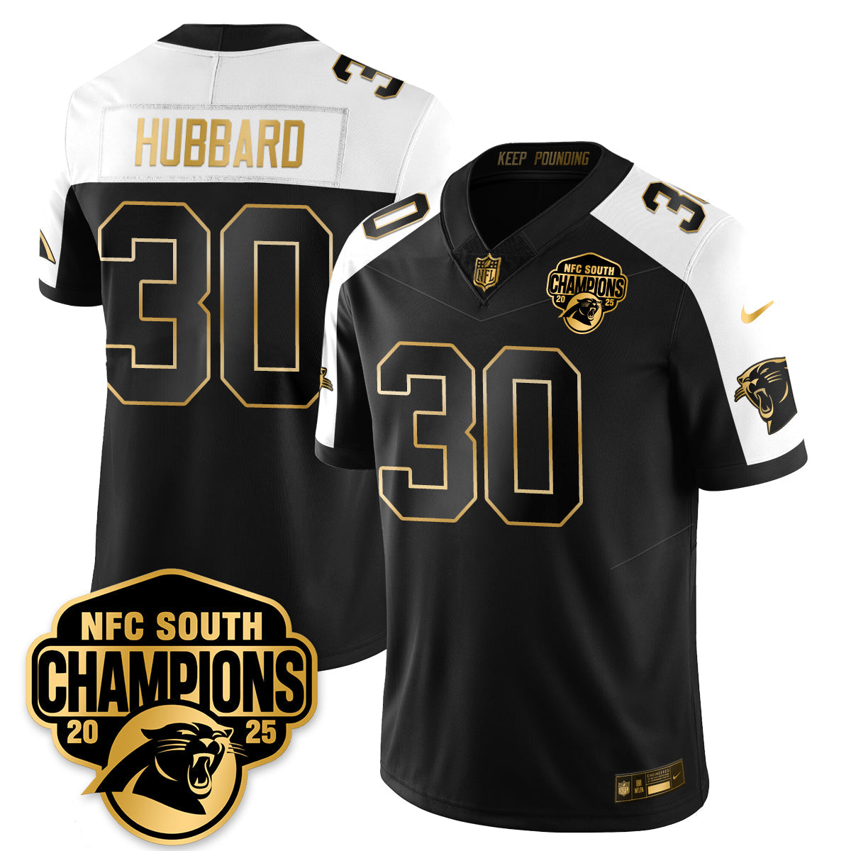 CAR NFC South Division Champions Vapor Limited Gold Jersey