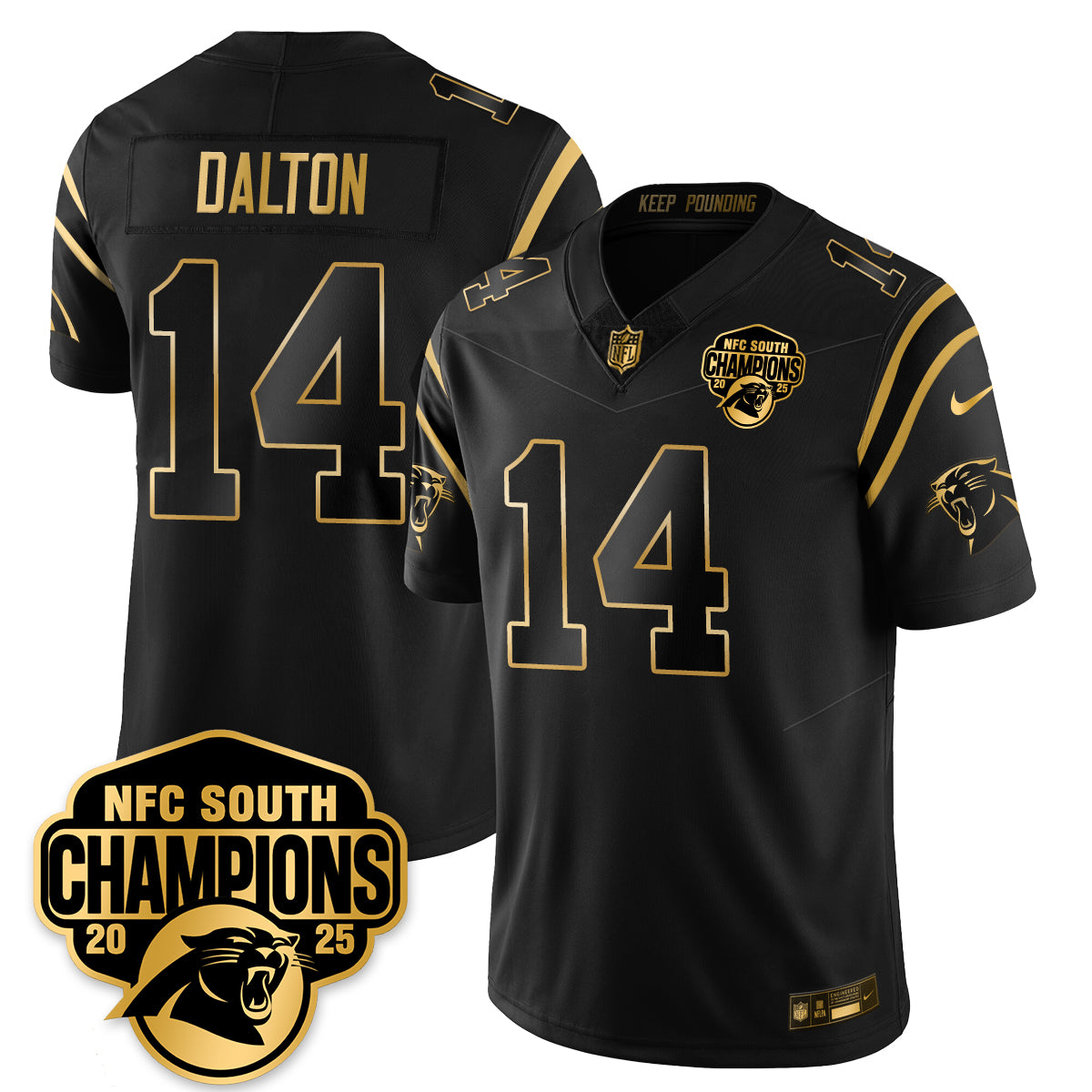 CAR NFC South Division Champions Vapor Limited Gold Jersey