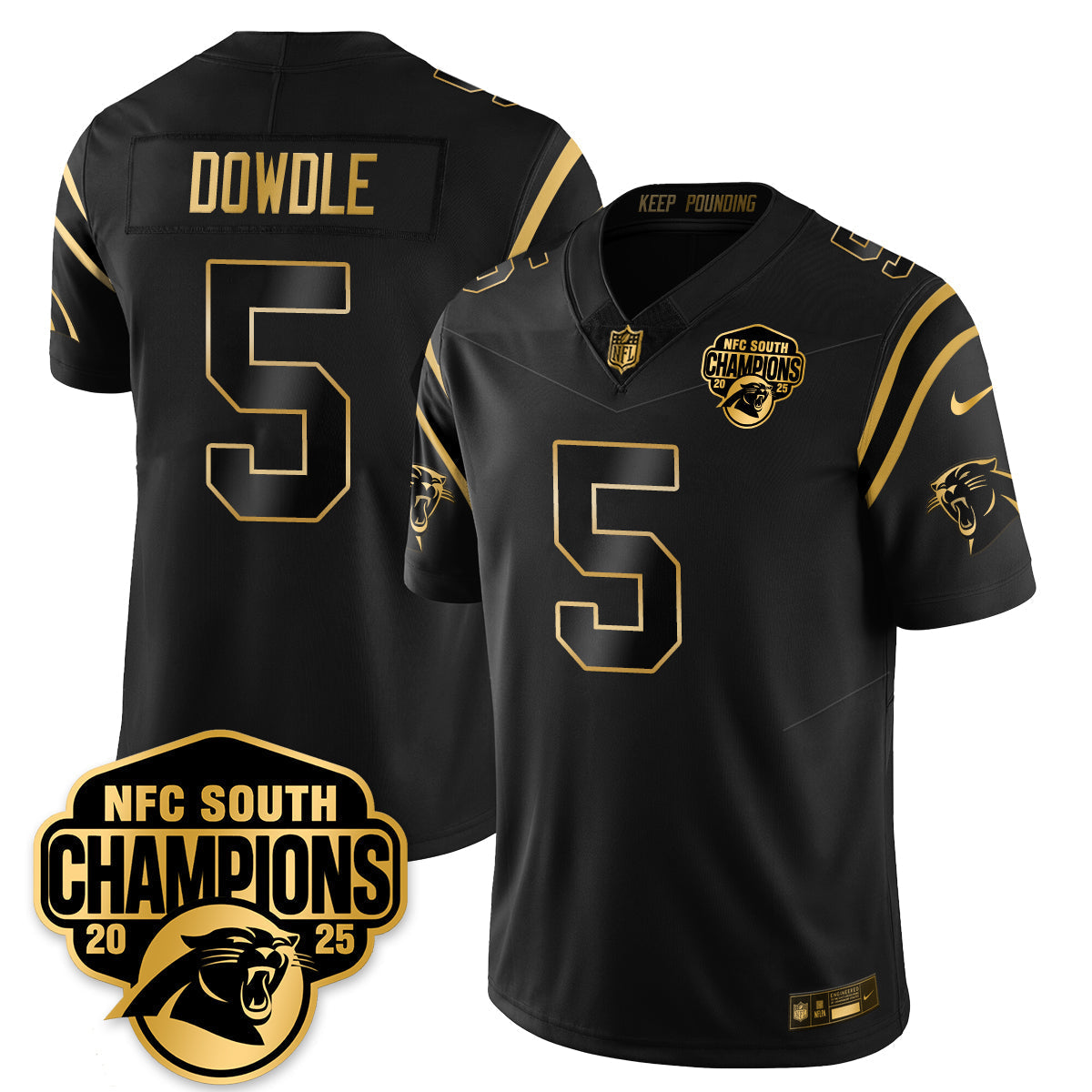 CAR NFC South Division Champions Vapor Limited Gold Jersey