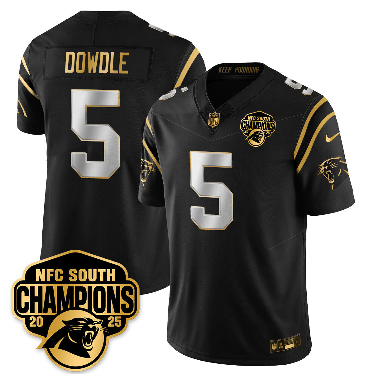 CAR NFC South Division Champions Vapor Limited Gold Jersey