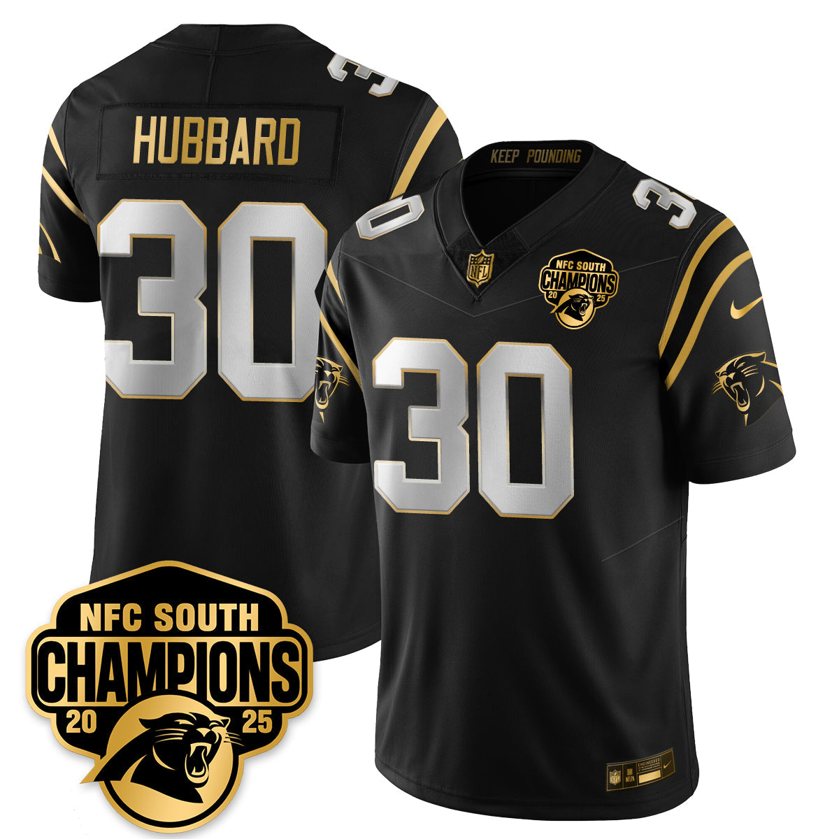 CAR NFC South Division Champions Vapor Limited Gold Jersey