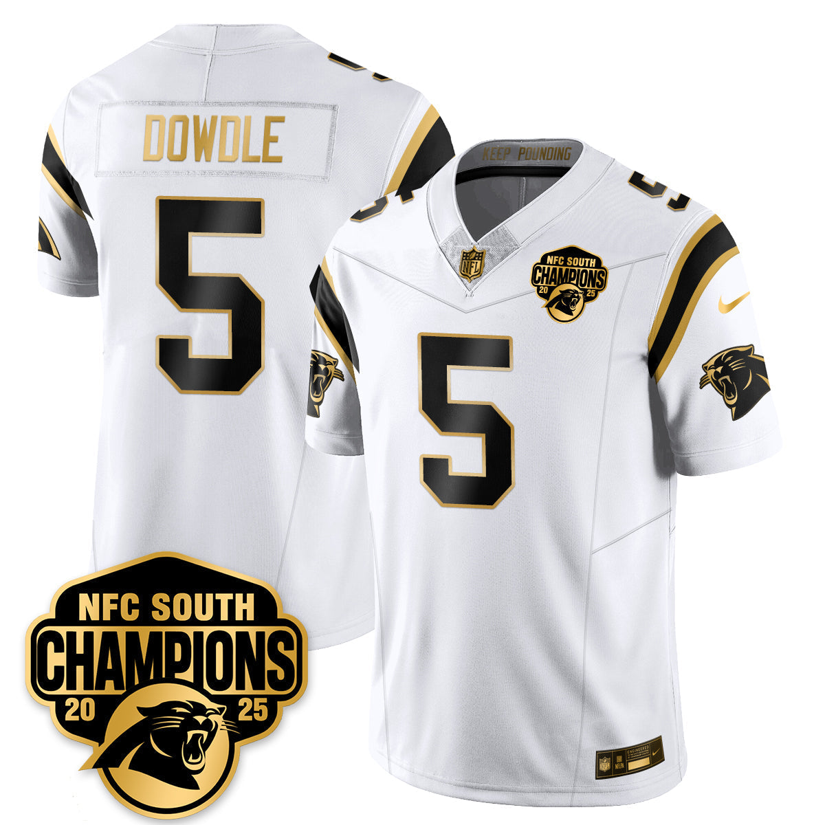 CAR NFC South Division Champions Vapor Limited Gold Jersey
