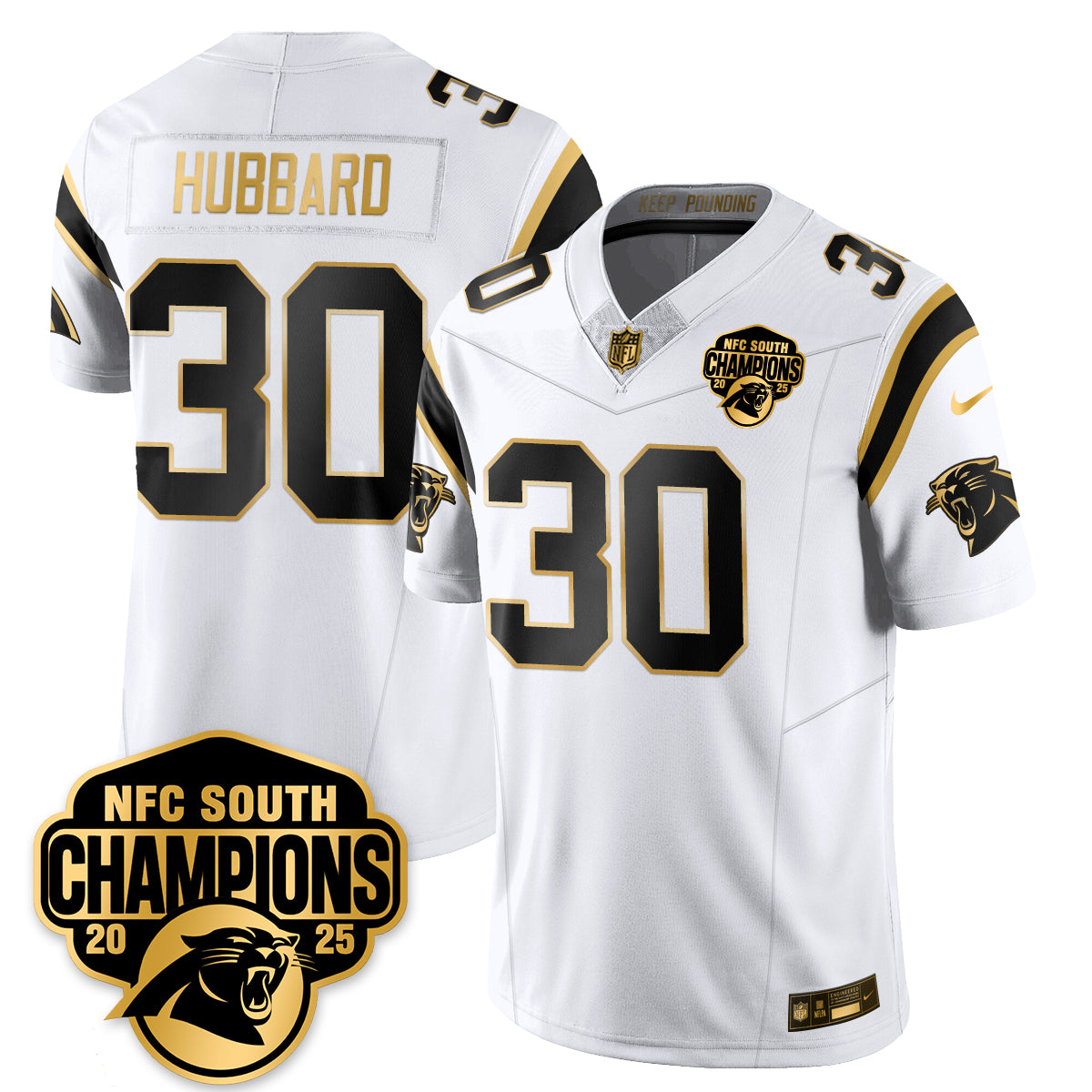 CAR NFC South Division Champions Vapor Limited Gold Jersey