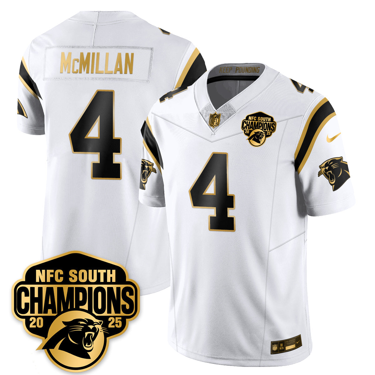 CAR NFC South Division Champions Vapor Limited Gold Jersey