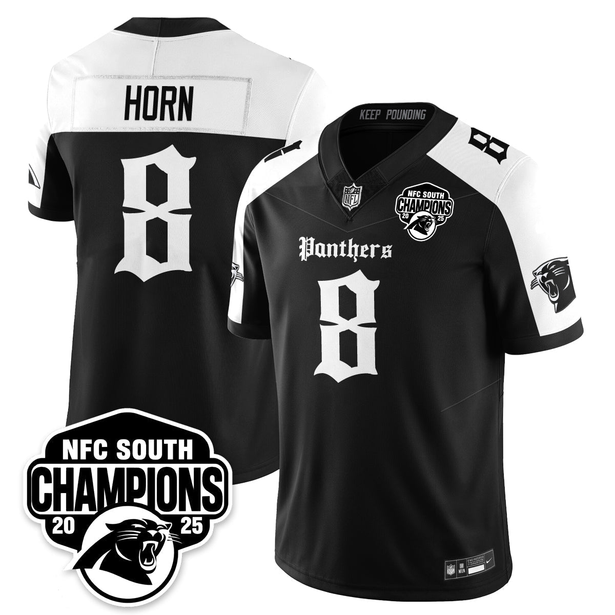 CAR Gothic NFC South Division Champions Vapor Limited Gothic Jersey