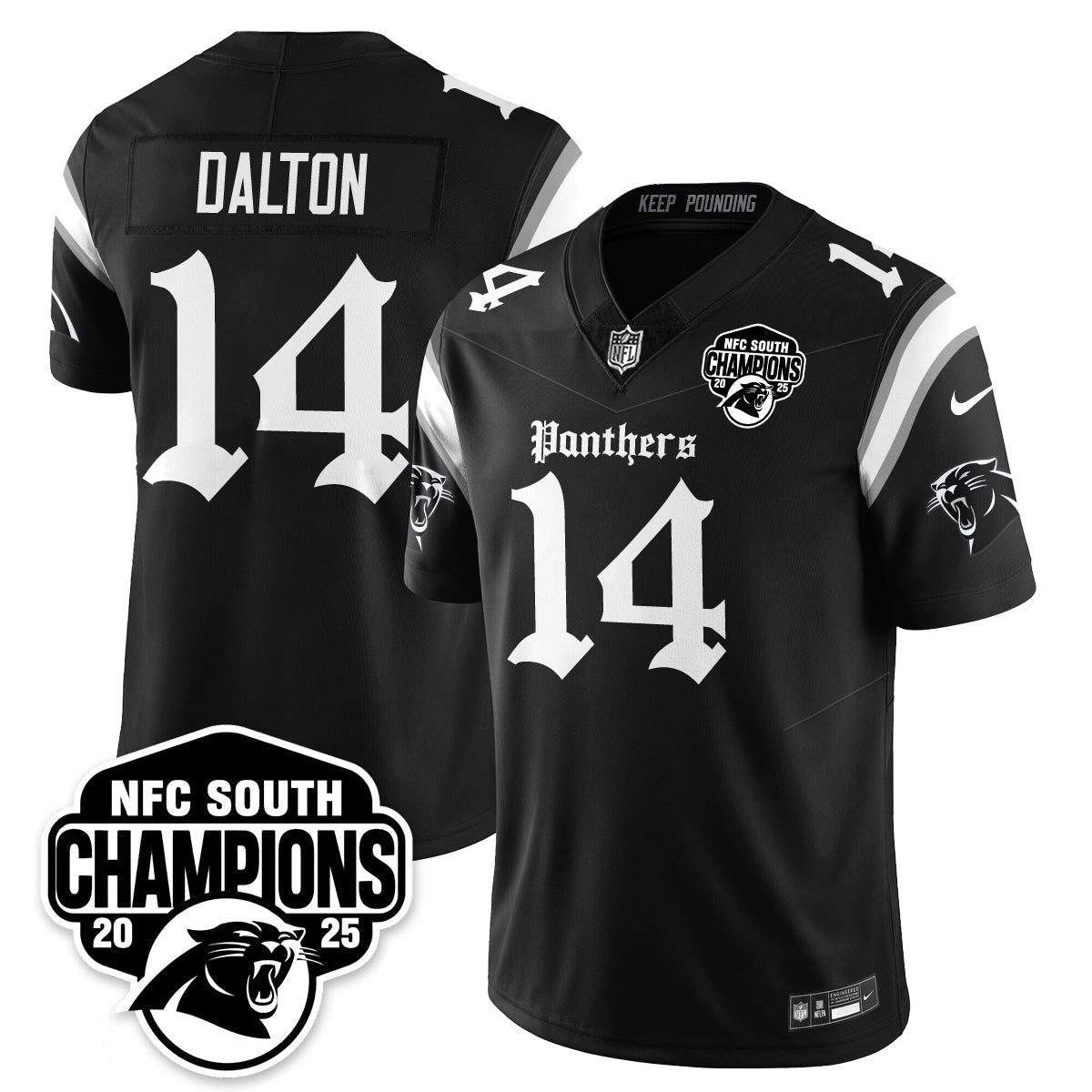 CAR Gothic NFC South Division Champions Vapor Limited Gothic Jersey