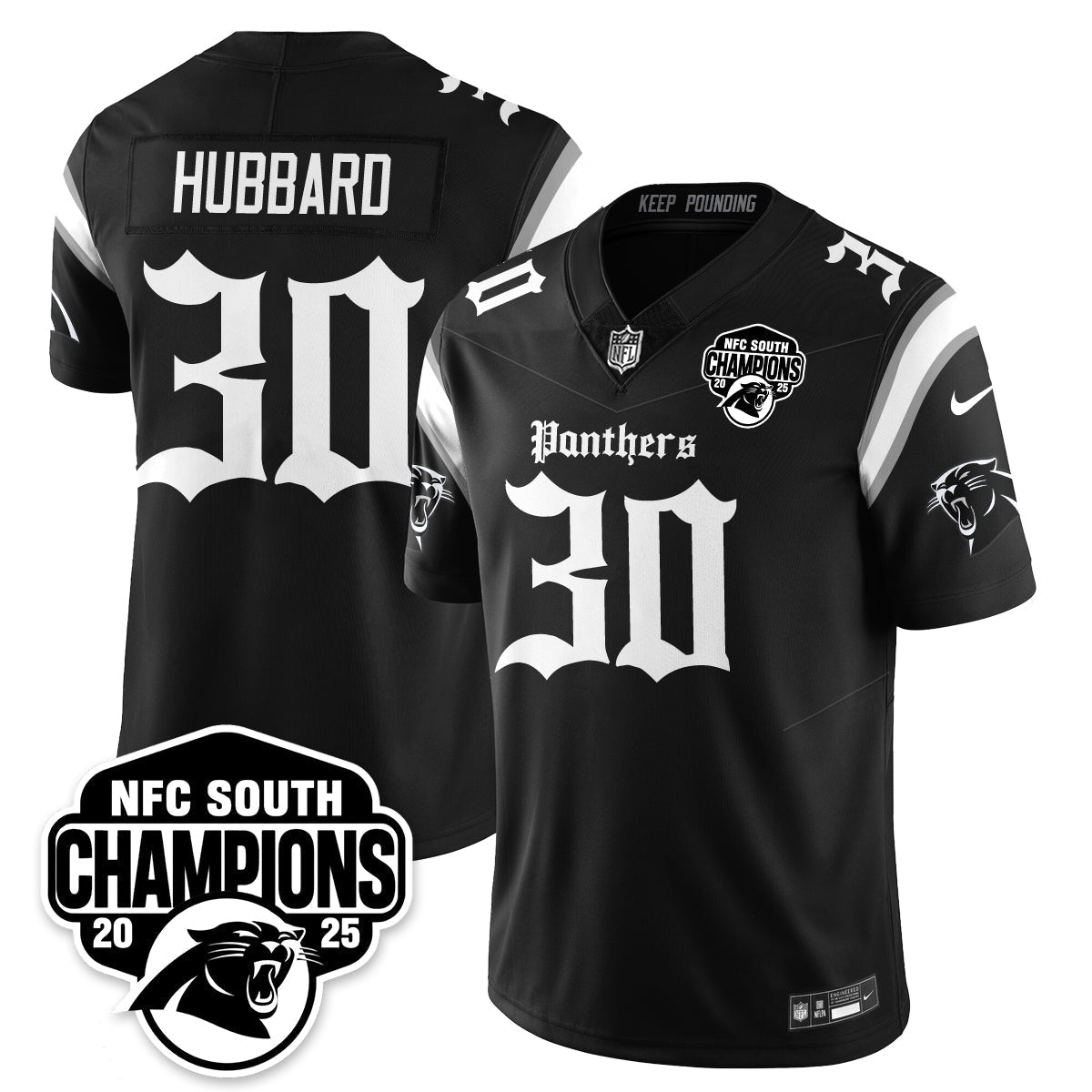 CAR Gothic NFC South Division Champions Vapor Limited Gothic Jersey