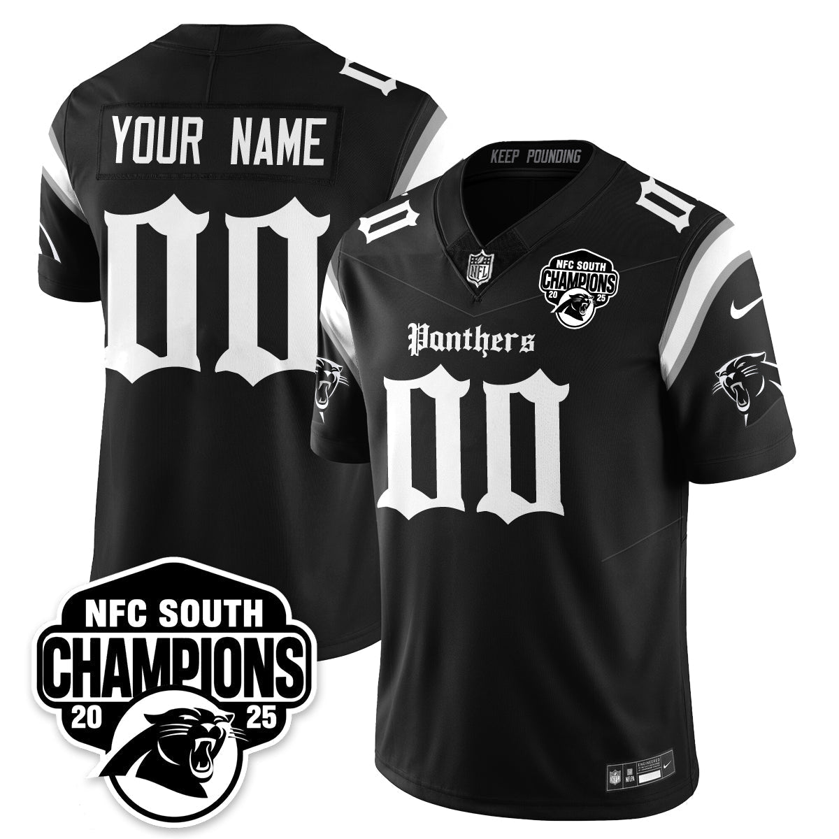 CAR Gothic NFC South Division Champions Vapor Limited Gothic Jersey