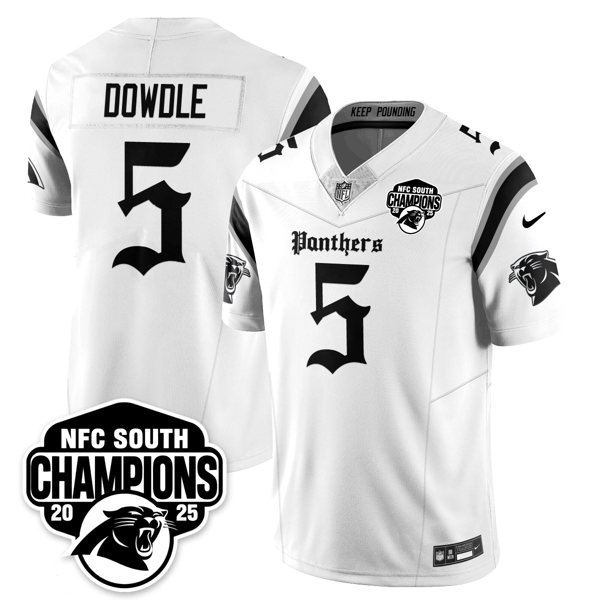 CAR Gothic NFC South Division Champions Vapor Limited Gothic Jersey