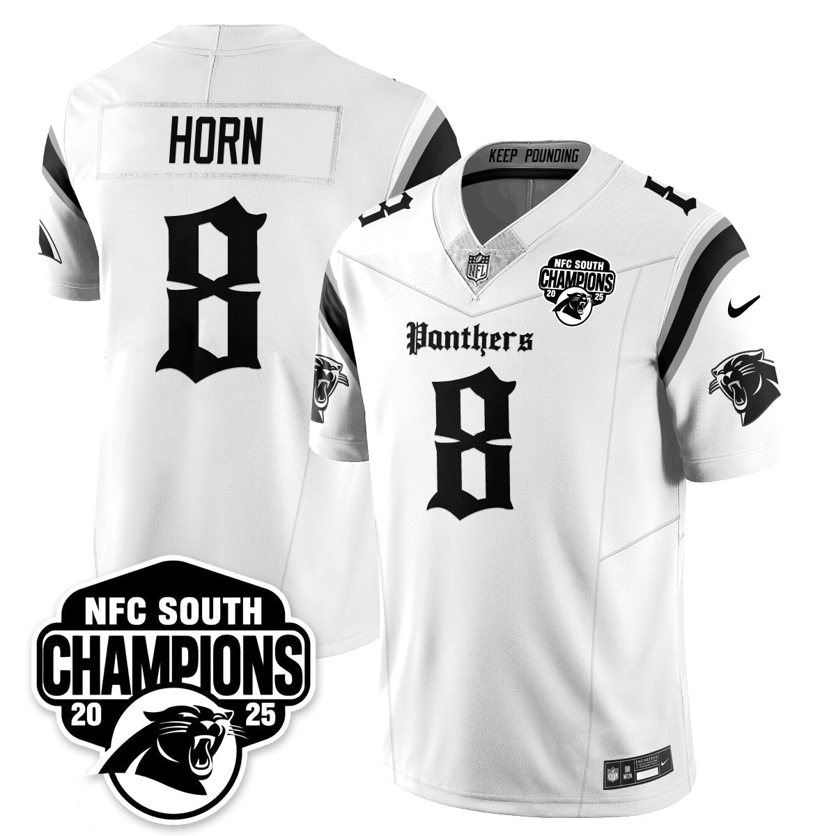CAR Gothic NFC South Division Champions Vapor Limited Gothic Jersey